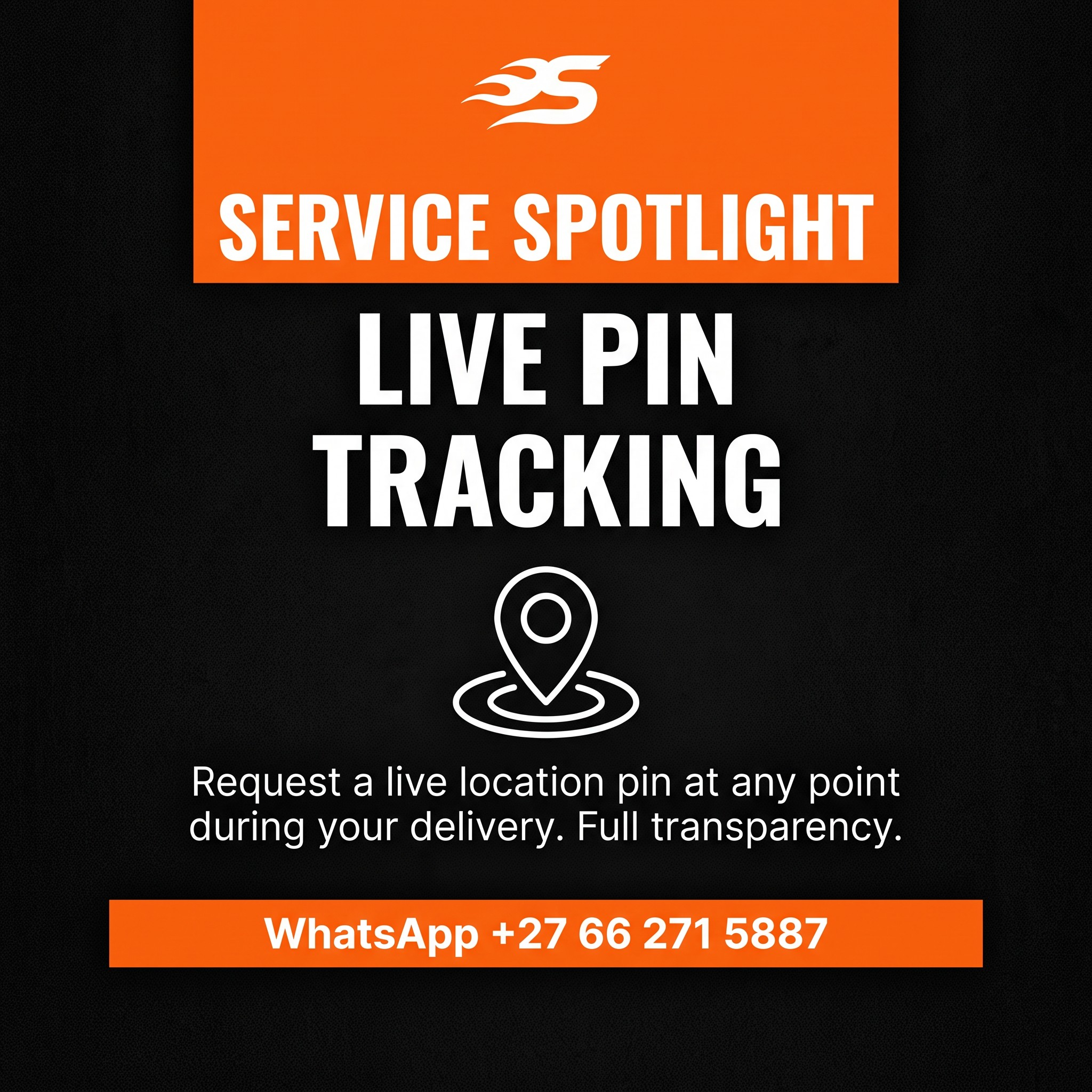 Live pin vehicle delivery by Spoorlangs